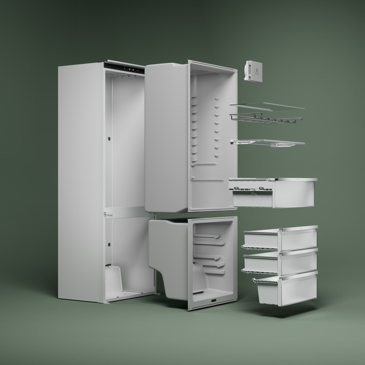 Electrolux - Vstavané chladničky s mrazničkou - ENC8MD18S